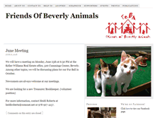 Tablet Screenshot of friendsofbeverlyanimals.org